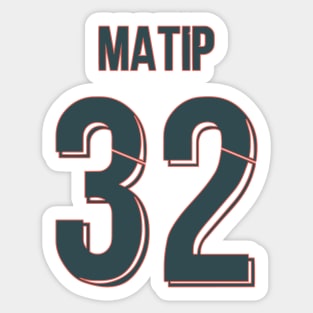 Matip Away Liverpool jersey 21/22 Sticker